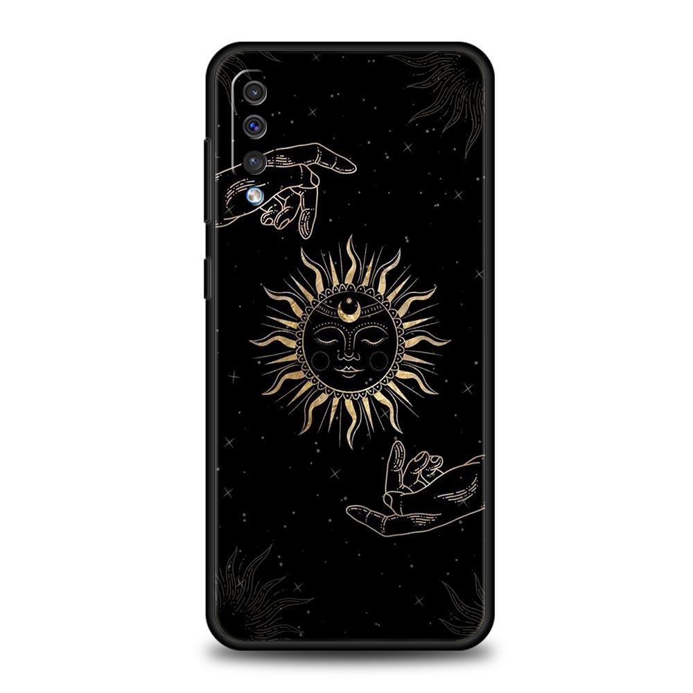 Lustige Sonne Mond Engel Augen Telefon Fall Für Samsung Galaxy A52 A50 A70 A10 A30 A40 A20S A20E A02S A12 A22 a72 A42 A32 5G A04s Abdeckung