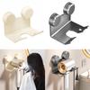 For Bathroom Hair Dryer Holder Wall Mount with Curling Iron Organizer Rack and Cord Hook for Organized Storage