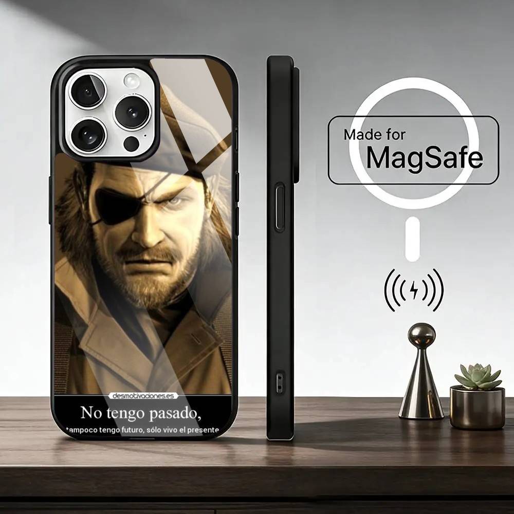 G-Game Metal Gear Solid Handyhülle Für iPhone17,16,15,14,13,12,11 Plus,Pro Magnetisch Für Magsafe Kabelloses Laden