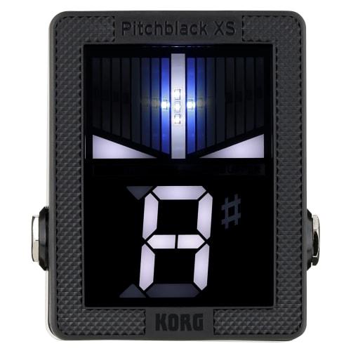 KORG Pitchblack XS Pedal Tuner for Guitar/Bass, Large Display, }0.1 Cent Accuracy, Ultra Buffer, True Bypass, Strobe Tuning, PB-XS