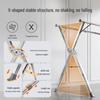 NICHUANG Telescopic Folding Stainless Steel Clothes Drying Rack