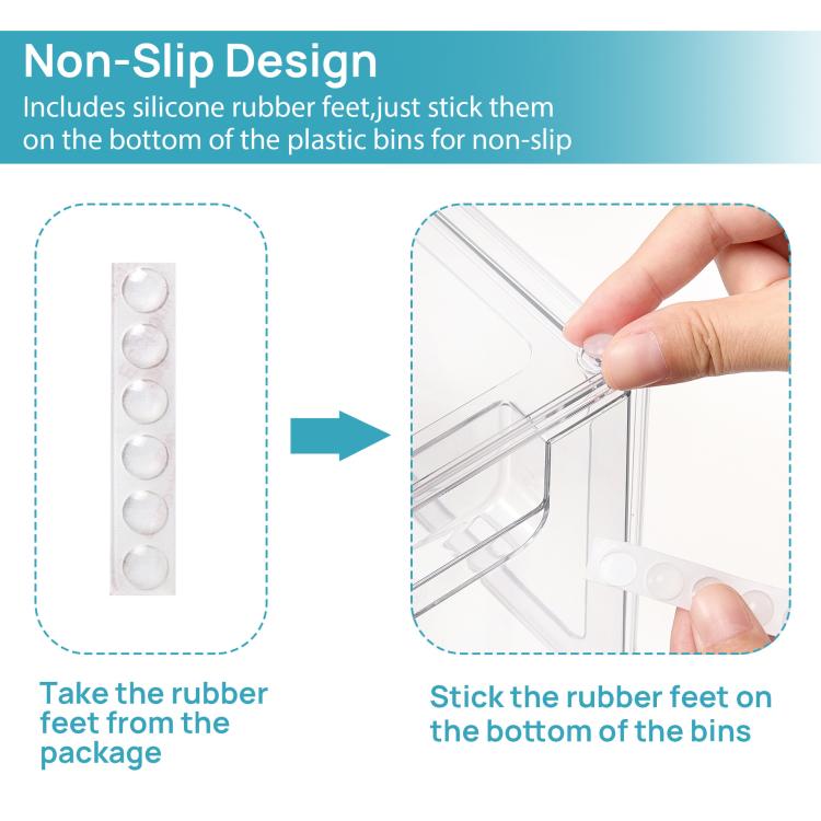 Tall Openwork Desktop Storage Box Drawer-Style Stackable Transparent Plastic Cosmetic Organizer