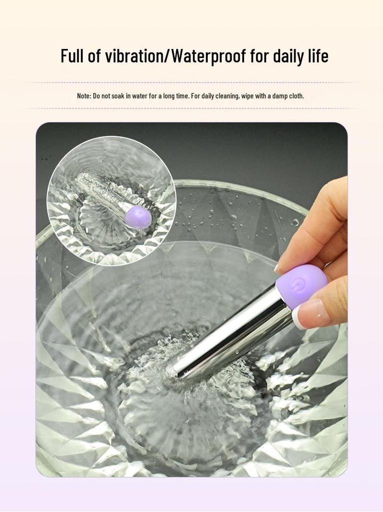 USB Rechargeable Handheld Female Vibrator: Low Noise & Compact Bullet Egg with Color Box Packaging