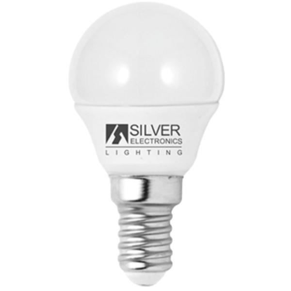 Ampoule LED Sphérique Silver Electronics Eco E14 5W Lumière Blanche - Choisissez Votre option:6000K