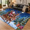 Christmas Theme Floor Carpet, Soft Area Rug, Xmas Indoor Home Holiday Decoration