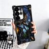 A-Alien Vs P-Predator Plating Phone Case For Samsung Galaxy S24 S25 FE S26 Edge S23 Ultra S22 S21 Plus S20 Anti-Fall Airabag Cov