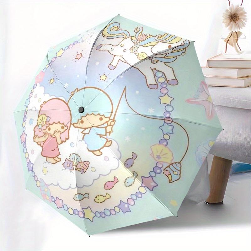 1pc "Magical Ocean Adventure" Umbrella with Plastic Handle,Suitable for All Seasons Home Travel Outdoor UmbrellaSanlio263