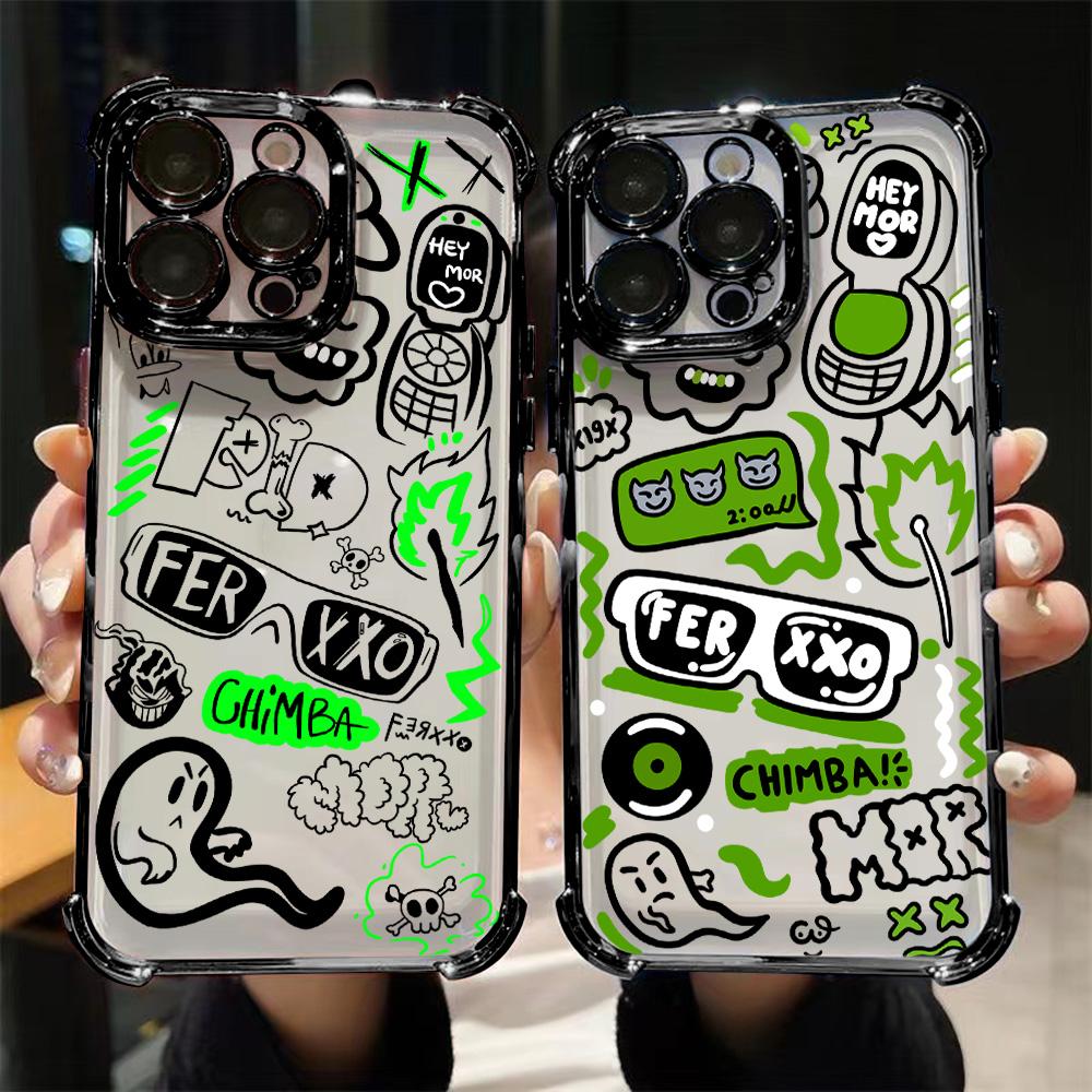 Feid Nitro Jam Ferxxo Plating Phone Case For Xiaomi Redmi A3 14C 13C 12C K50 A1 Note 14 13 12 11 10 9S Pro Plus 4G 5G Anti Fall