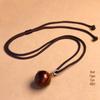 Tiger Eye, Obsidian & Amethyst Pendant Necklace – 16MM for Men