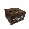 Greeting Card Box Wood Construction Wooden Easy Assembly Event Decoration