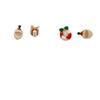 2025 Asymmetrical Reindeer Pompon Christmas Earrings for Women