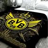 1PC Borussia Custom Name Patterned Flannel Blanket Suitable For All Seasons for Home Decor Warmth and Comfort Gifts Holiday Present