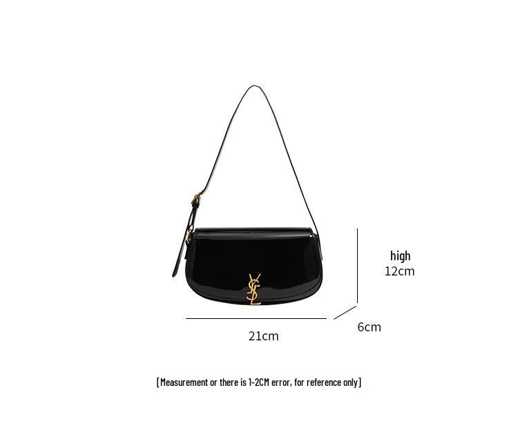 YSL Women's Single Shoulder Crossbody Saddle Bag - 2025 New Style, Versatile and Niche