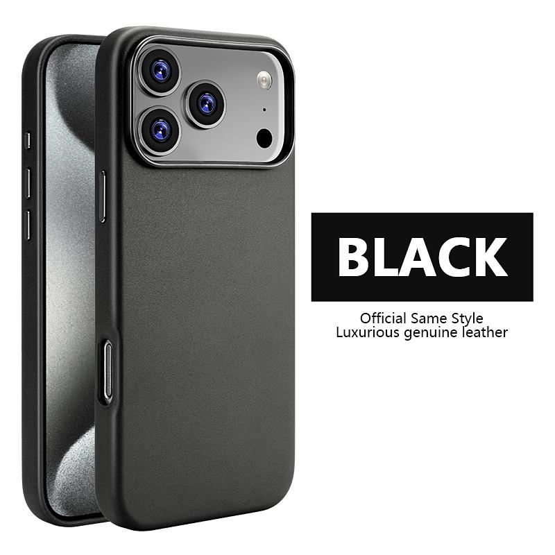 Hochwertiges Business-Leder für Magsafe Magnetische Handyhülle für Apple iPhone 17 Pro Max Air 16 Plus 15 14 13 Original Starke Magnetische Glatte Touch-Abdeckung