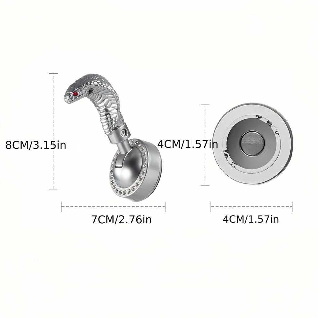 One-Touch Button Metal Snakehead Car Start Button Push Start Cover Automotive Car Engine Push Start Stop Lever Auto Accessory