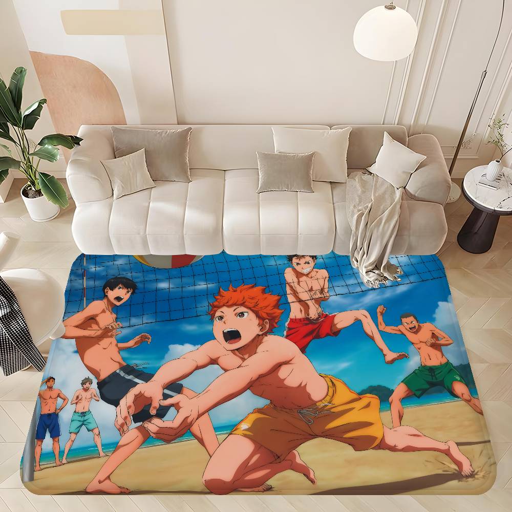 Haikyuu Anime Kitchen Mat Washable Non-Slip Living Room Sofa Chairs Area Mat Kitchen Toilet Rug