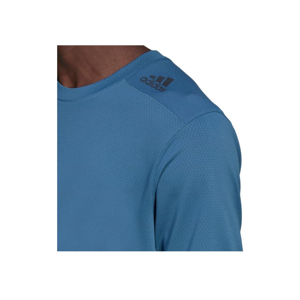 Adidas Stripe Logo Training Crew Neck Short Sleeve T-Shirt Men Tops Navy-Blue HU0112