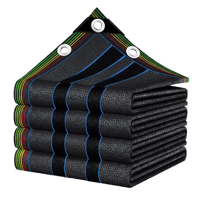 

1pcs Thickened Encrypted Sunshade Net Sunscreen Heat Insulation Terrace Courtyard Roof Anti-aging Breathable Mesh Belt Metal Eyelet Easy To Install 36 Pin 1x2m