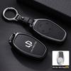 Car Key Case for Leapmotor T03 S01 C11 C10 C01 Zinc Alloy Leather Remote Cover Shell Keychain Ring Holder Fob Accessories