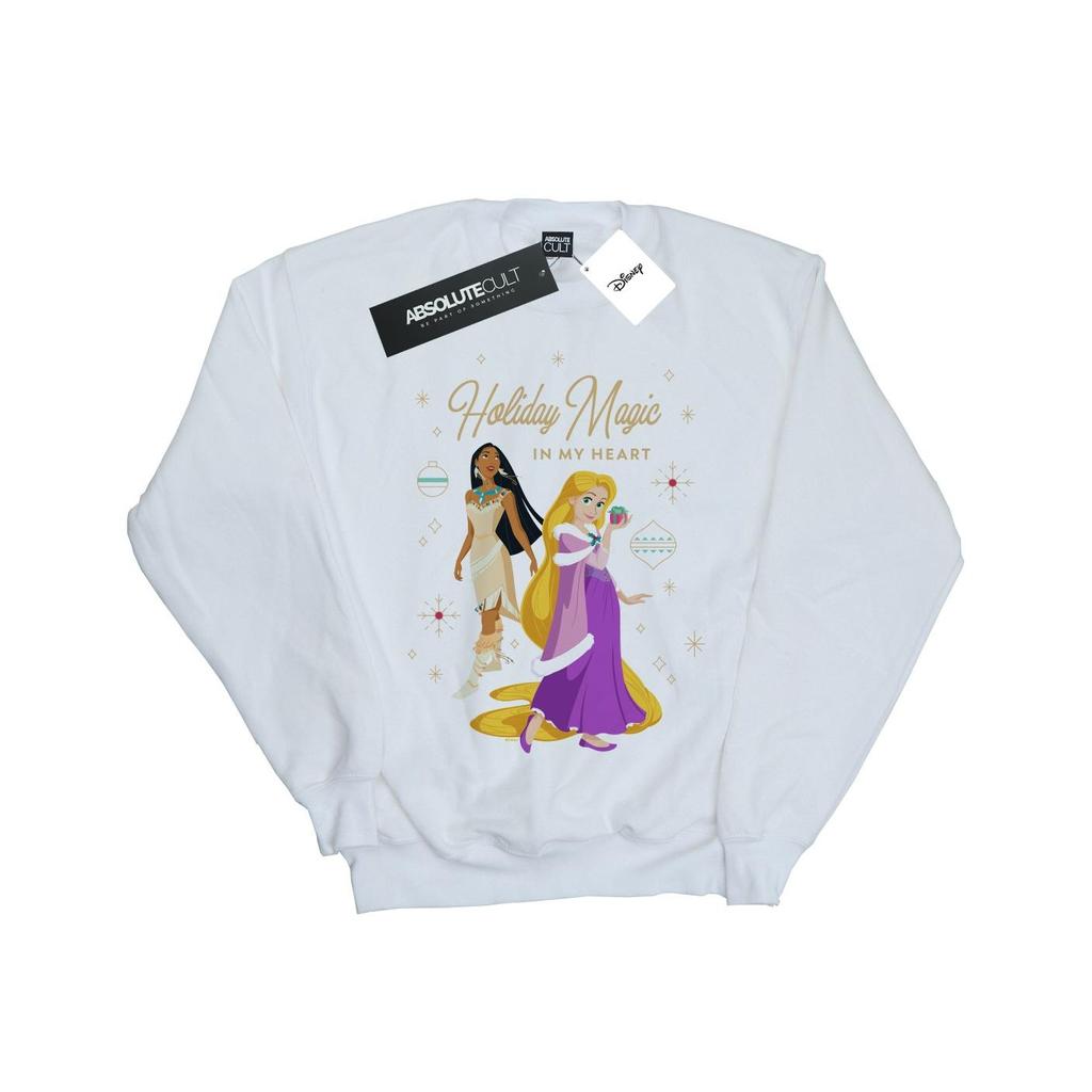 Disney Womens/Ladies Princess Holiday Magic In My Heart Sweatshirt
