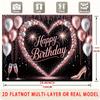 Pink Balloon Party Backdrop 1pc - Home Party Decor