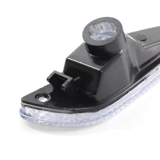 Side Marker Light Bezel Reliable Modification ABS Left/Right Bumper Turn Signal Housing 2118200221 2118200121 for Mercedes-Benz W211 03-06