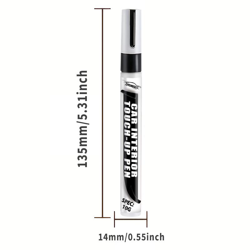 

Car Function Button Touch-Up Pen - Interior Repair Pen, Suitable for Scratch Treatment on Black Plastic Steering Wheels, Dashboards, and Cente чёрный