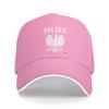 Polnischer Adler Polska Baseballkappe Y2k Lustig Unisex Herren Trucker-Kappe Sonnenschutz Design Kpop Rock Baseballkappen Geschenkidee