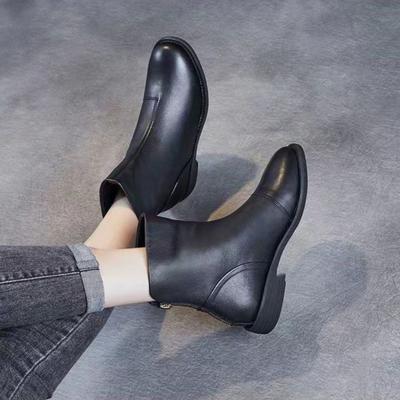 Μοντέρνες Μποτάκια Αστραγάλου Γυναικεία Ελαφριά Με Φερμουάρ Βρετανικού Στυλ Απλές Μποτάκια Σε Προσφορά Designer Πολυτελείας Y2k Φθινοπωρινά Goth Pu Γυναικεία Κοντά Παπούτσια