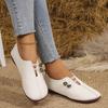 2026 Summer New Soft Leather Flat Flat Casual Single Shoes for Women, Round Head, Shallow Mouth, One Step Stepping Large Women's Shoes
