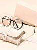 Small round frame fashion flat mirror versatile plain face white temperament trend new popular high-end frame glasses