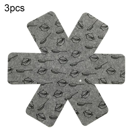 3Pcs Umweltfreundliche Nicht Isolierte Woven Anti-Slip Wärme Pan Küche Topf Matte Halter