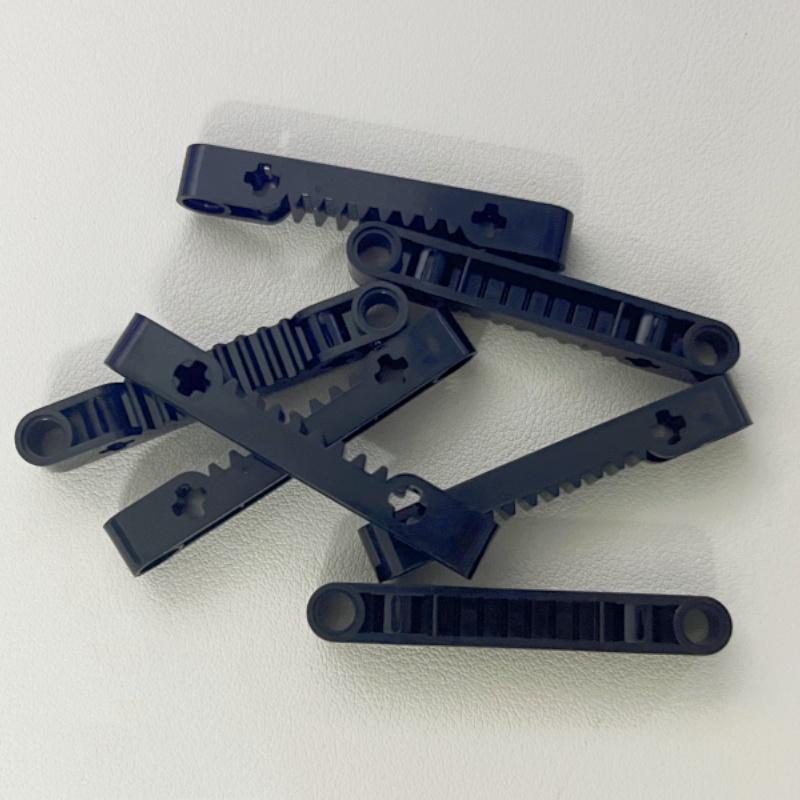 87761 Gear Rack 1 x 7 Axle Pin Holes Bricks Collections Bulk Modular GBC Toy For Technical MOC DIY Buildings Blocks Compatible