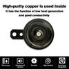12V 24V 48V 60V Electric Car Scooter Ebike Universal Motorcycle Snail Round Super Loud Waterproof Horn Kit 105Db 110Db Speakers