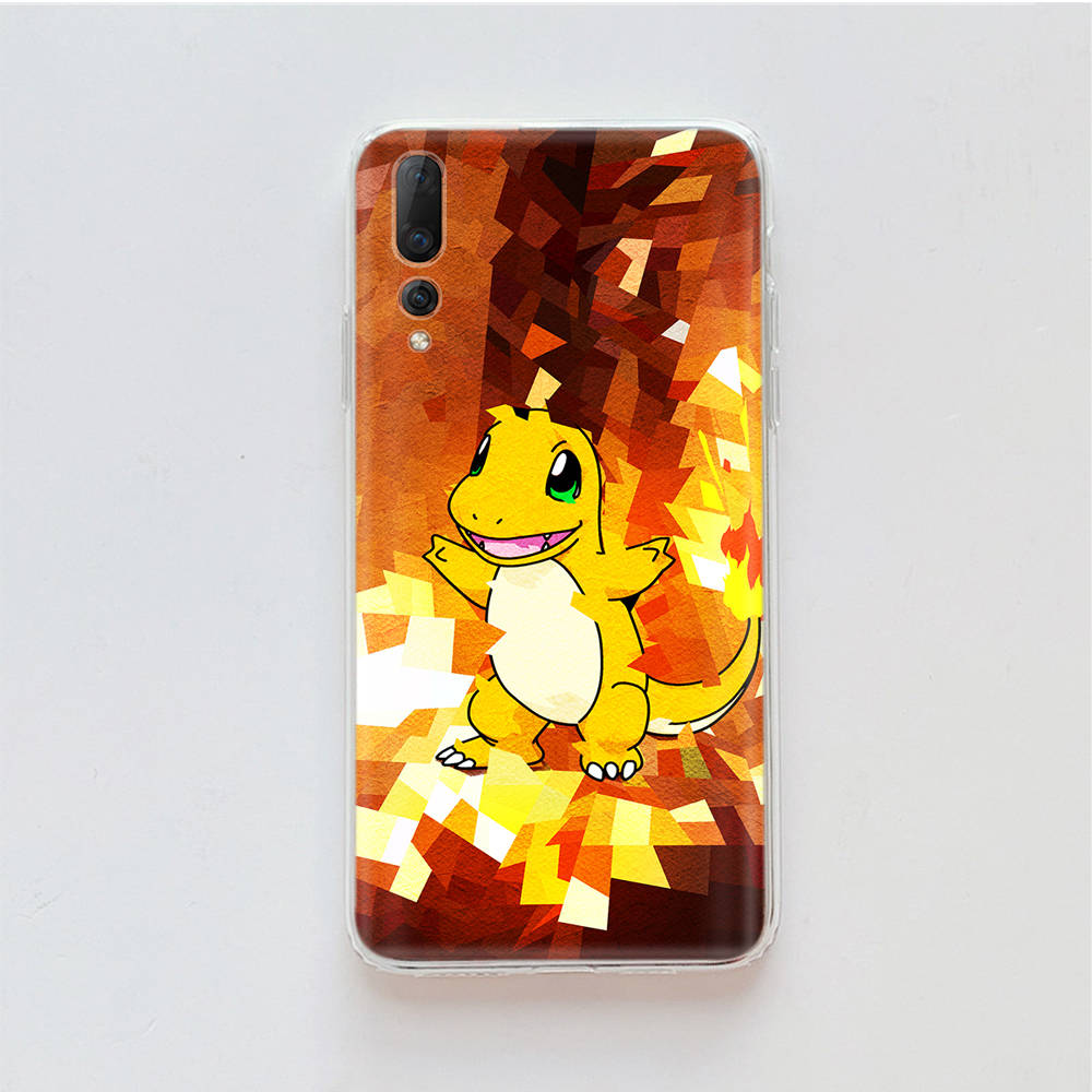 Transparent Case for Samsung A04 A14 A23 M33 M53 Realme 10 9 C35 C55 VIVO X80 Infinix Hot 30 Note 11 Tecno Spark 8P Pro P-36 Pikachu Pokémon