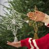 Christmas Tree Top Ornament Metal Star Shaped Tree Toppers Irregular Decoration for Home and Mall Parties Supplies