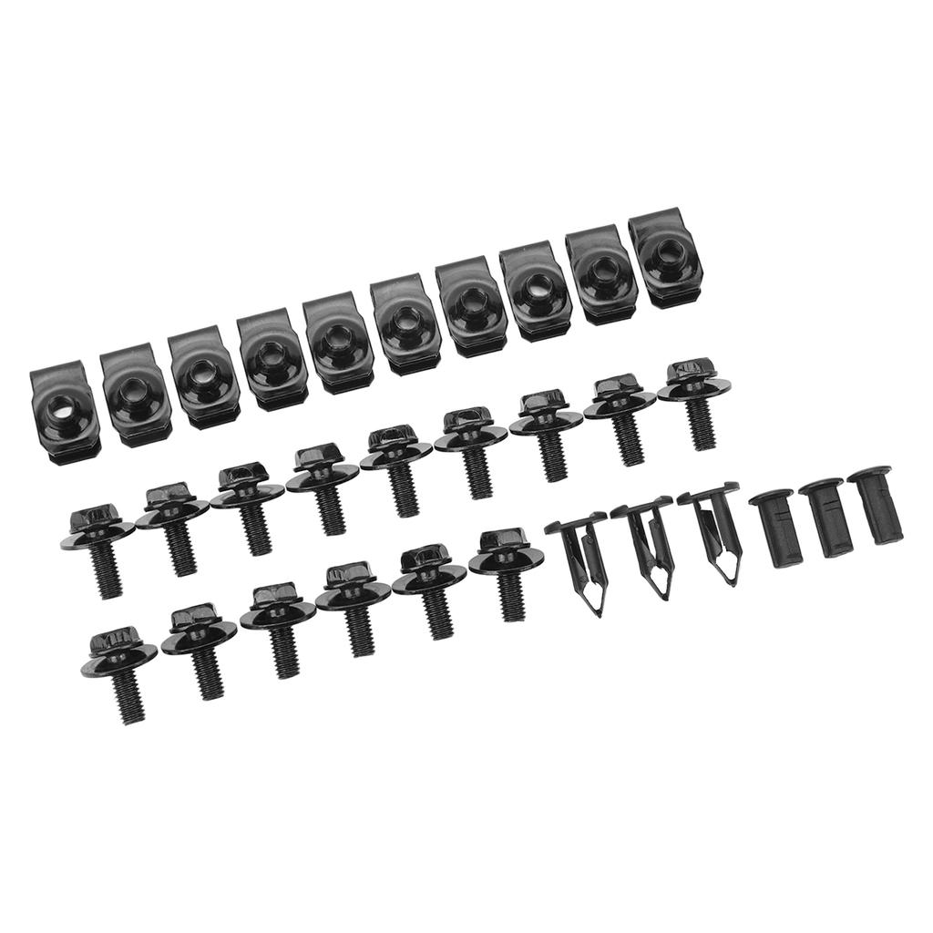 28Pcs Engine Fender Splash Guard Shield Kit Impact Resistant Engine Chassis Splash Guard Clips Kit Replacement for