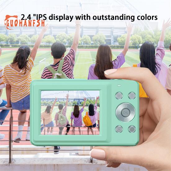 Cameră pentru studenți - 44 mega pixeli, compatibilă HD, anti vibrație, compactă, cameră digitală pentru copii, cameră mică, cadou pentru copii