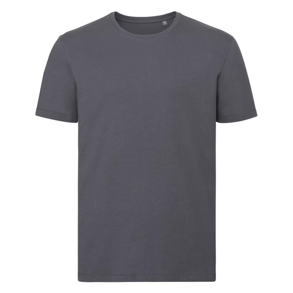 Russell Pure Organic Mens Plain T-Shirt