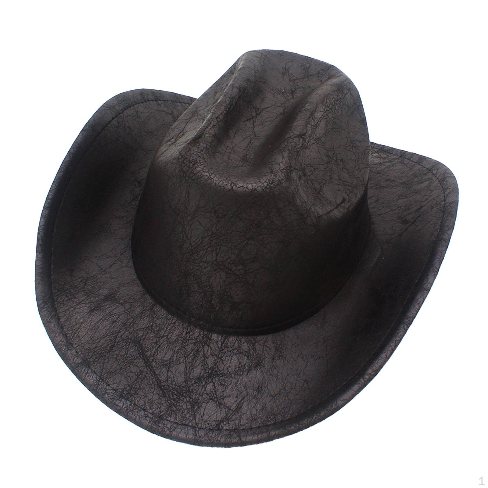 

Ковбойская шляпа Ковбойка Джаз Вестерн Кепка Модная Солнцезащитная шляпа Уличная для Вечеринки Праздника Хэллоуина чёрный