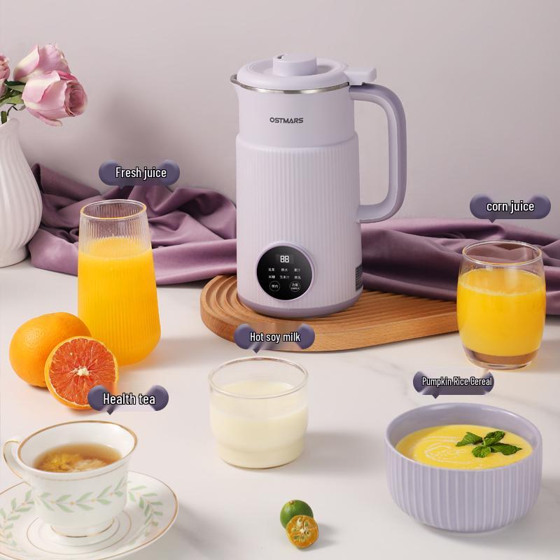 OSTMARS Automatic Soy Milk Maker: Compact, Multi-functional, No-cook, No-filter, Blending, Crushing Machine.