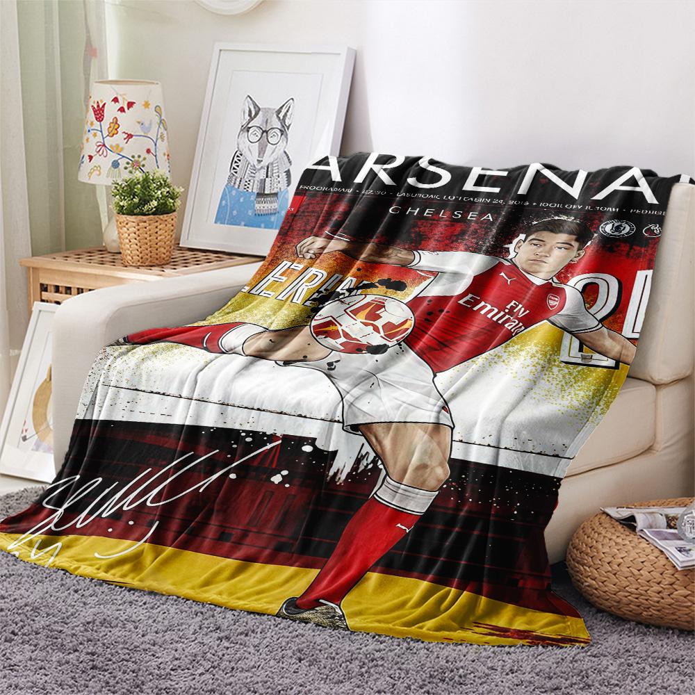 Arsenal F Print FlAannel Blanket, High Quality Comfortable for All Seasons, Home Decor, Warmth and Comfort