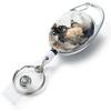 1pc Retractable Badges Holder Nylons Cord Keyrings Quality Retractable Keychains Name Tag Holder Keyring ID Card Key Ring