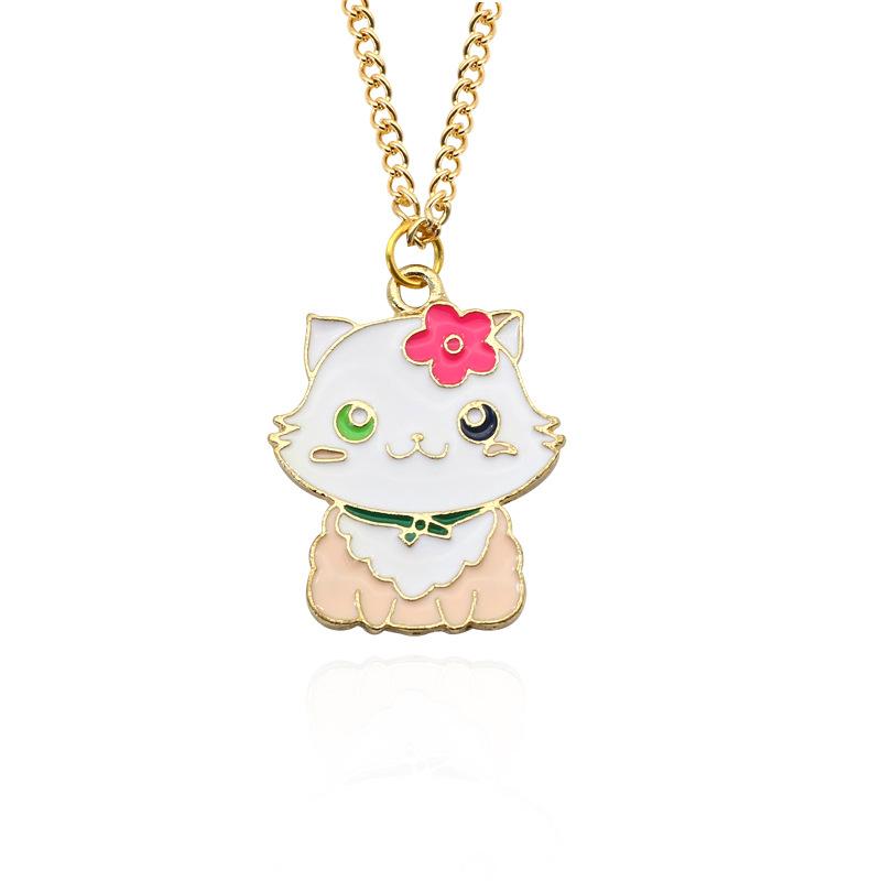 Women Alloy Pendant Necklace Cute Animal Chain Necklace