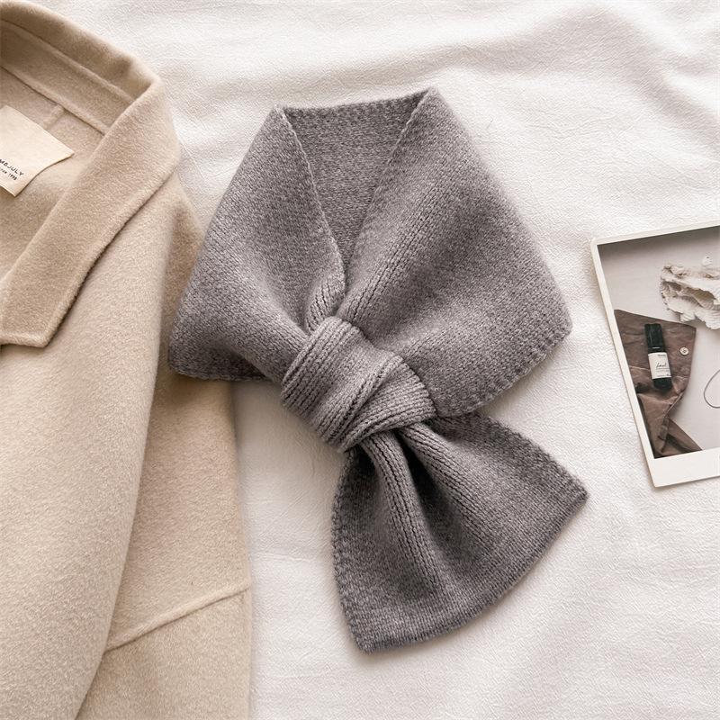 Luxury Neck Warmer Scarf For Women Men Winter Knitting Tassel Pashmina Shawl Faux Cashmere Warps Autumn Warm Elegant Blanket