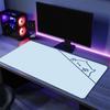 Bongo Cat with Paws In the Corner T Mouse Pad Large Desk Mat Keyboard Ergonomic Office Rubber PC Non-slip Anti-fray Home Custom