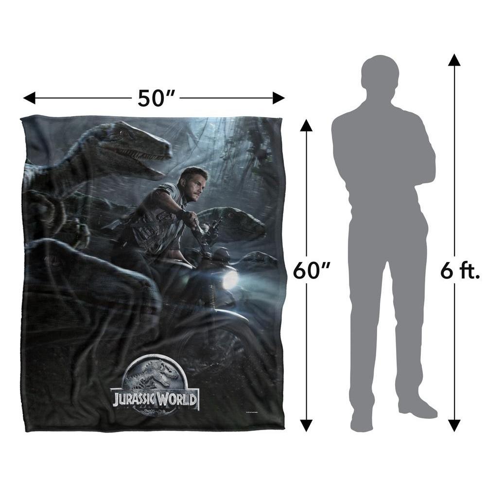 Jurassic World Raptor Blanket