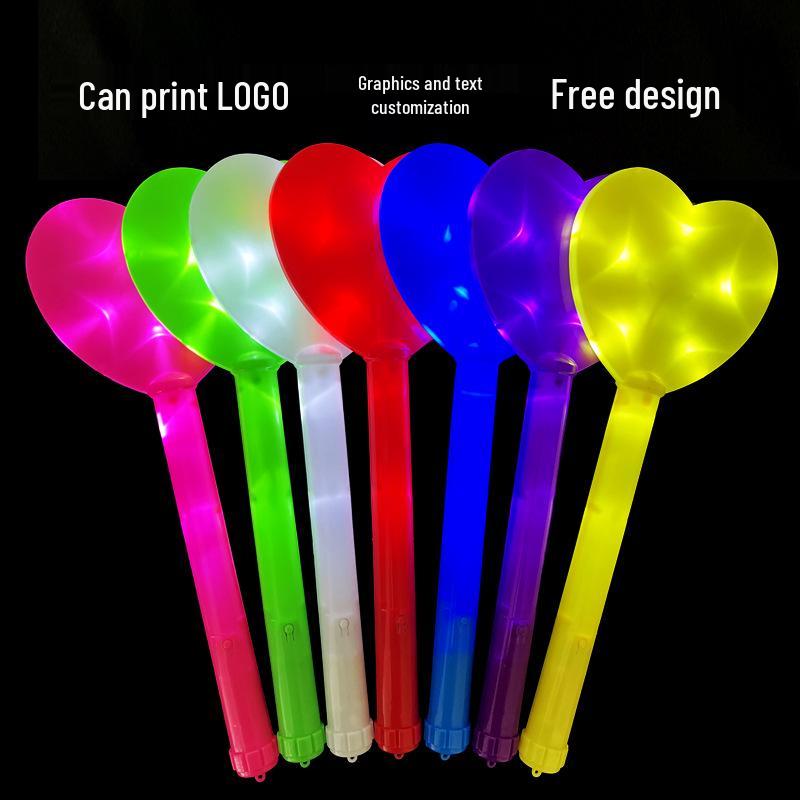 Heart-Shaped Fluorescent Star Cheer Stick for Concerts and Parties