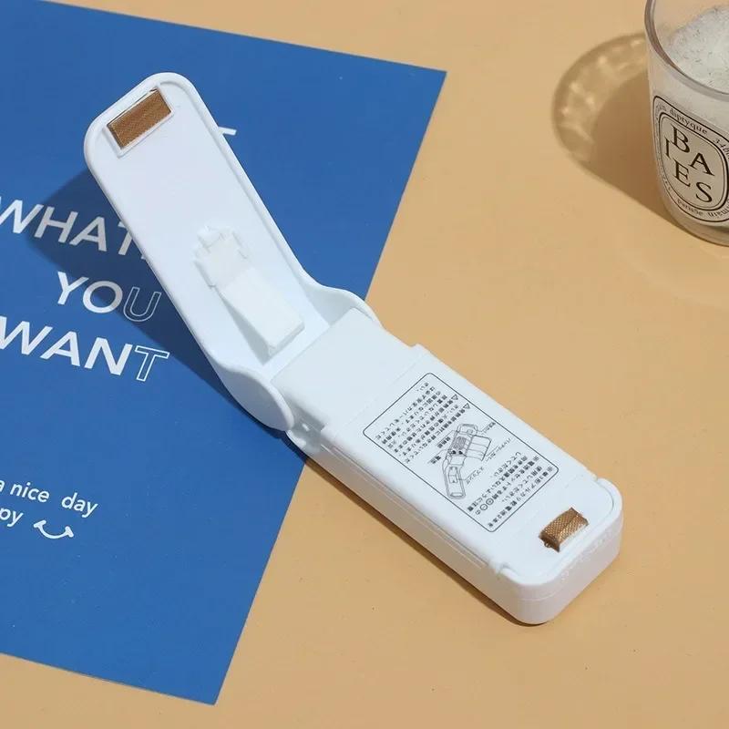 2pcs Mini Plastic Bag Sealer Machine Food Snack Storage Bag Clip Sealer Home Storage Organization Kitchen Accessories Gadgets