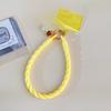 Fashion Colorful Silicone Phone Chain Wrist Bracelet Lanyard with Cute Bear Charm Handmade Jewelry Style Loss Mobile Phone Strap